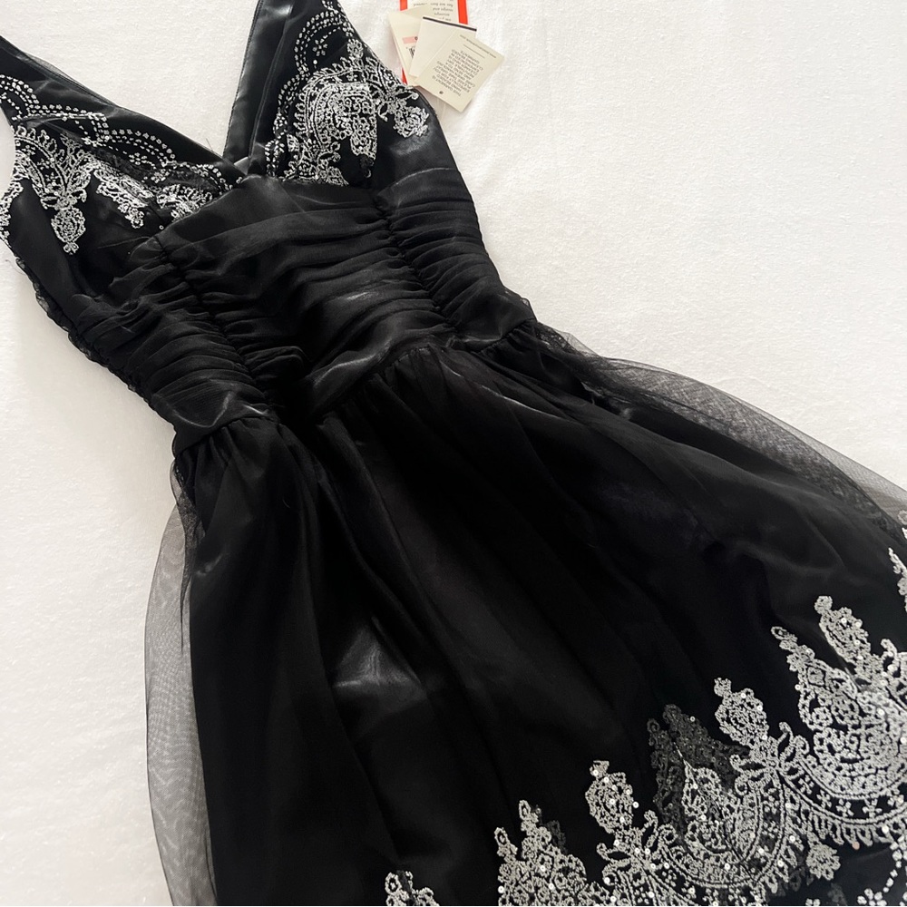 Scott McClintock Black Dress with White Detailing